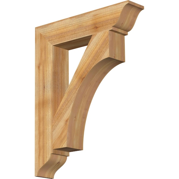 Ekena Millwork Westlake Traditional Rough Sawn Bracket, Western Red Cedar, 6"W x 30"D x 38"H BKT06X30X38WTL01RWR - main